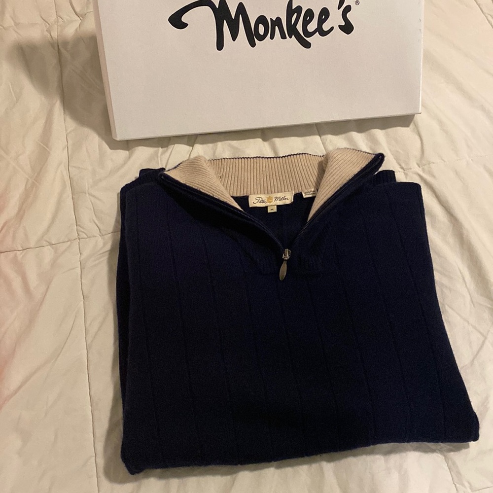 Peter Millar Cashmere Quarter Zip Sweater